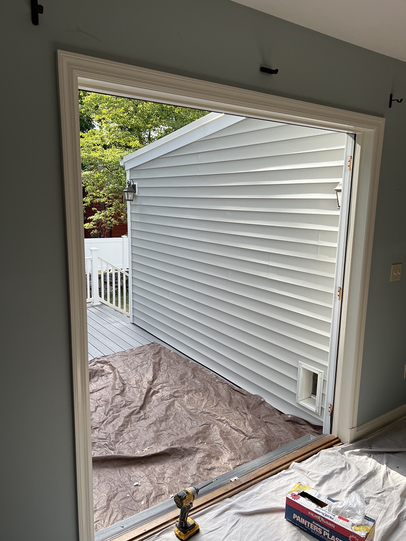 Prepare to install new Hinged Door